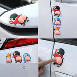 Cartoon car Sticker （one pair）