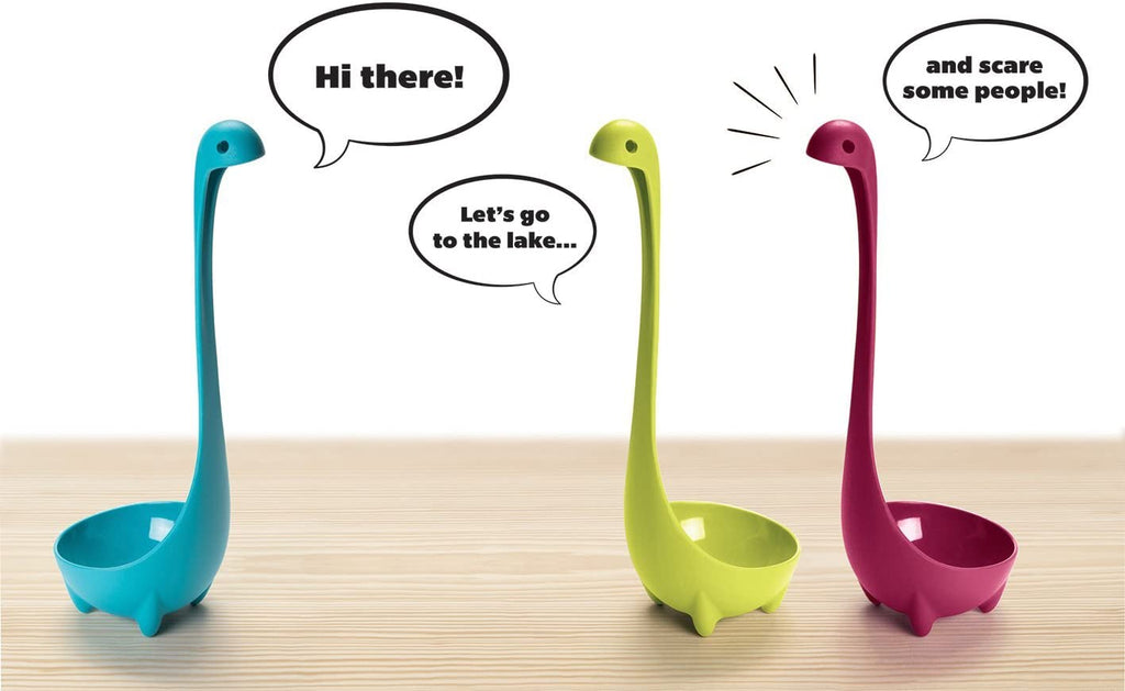 Creative Cooking Cute Dinosaur Upright Spoon Kitchen Accessories Nessie  Soup Ladle Loch Ness - AliExpress