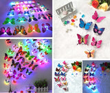 LED 3D Butterfly (8pcs)
